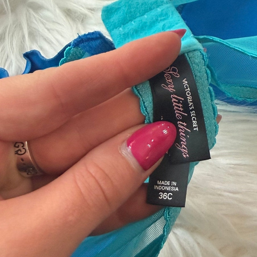 Victoria's Secret 2010's Mermaid Ruffle Bra - Rare, 36C