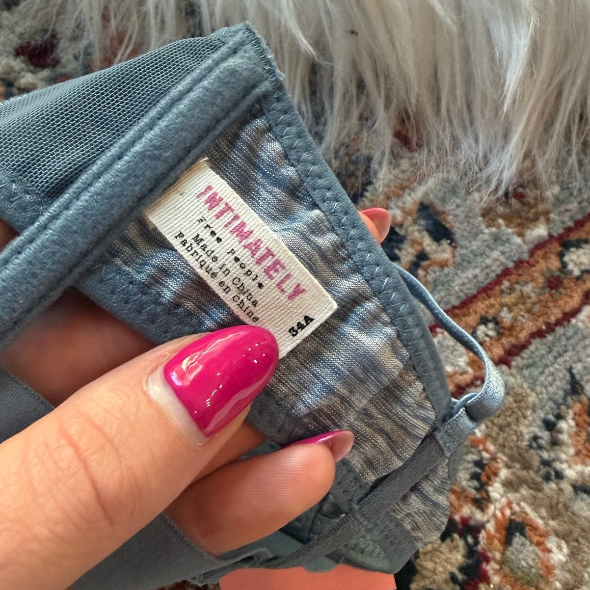 Intimately Free People Bra/Bralette - Weathered Blue, 34A