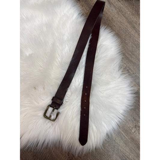 Vintage Nautica Leather Belt - Size 36