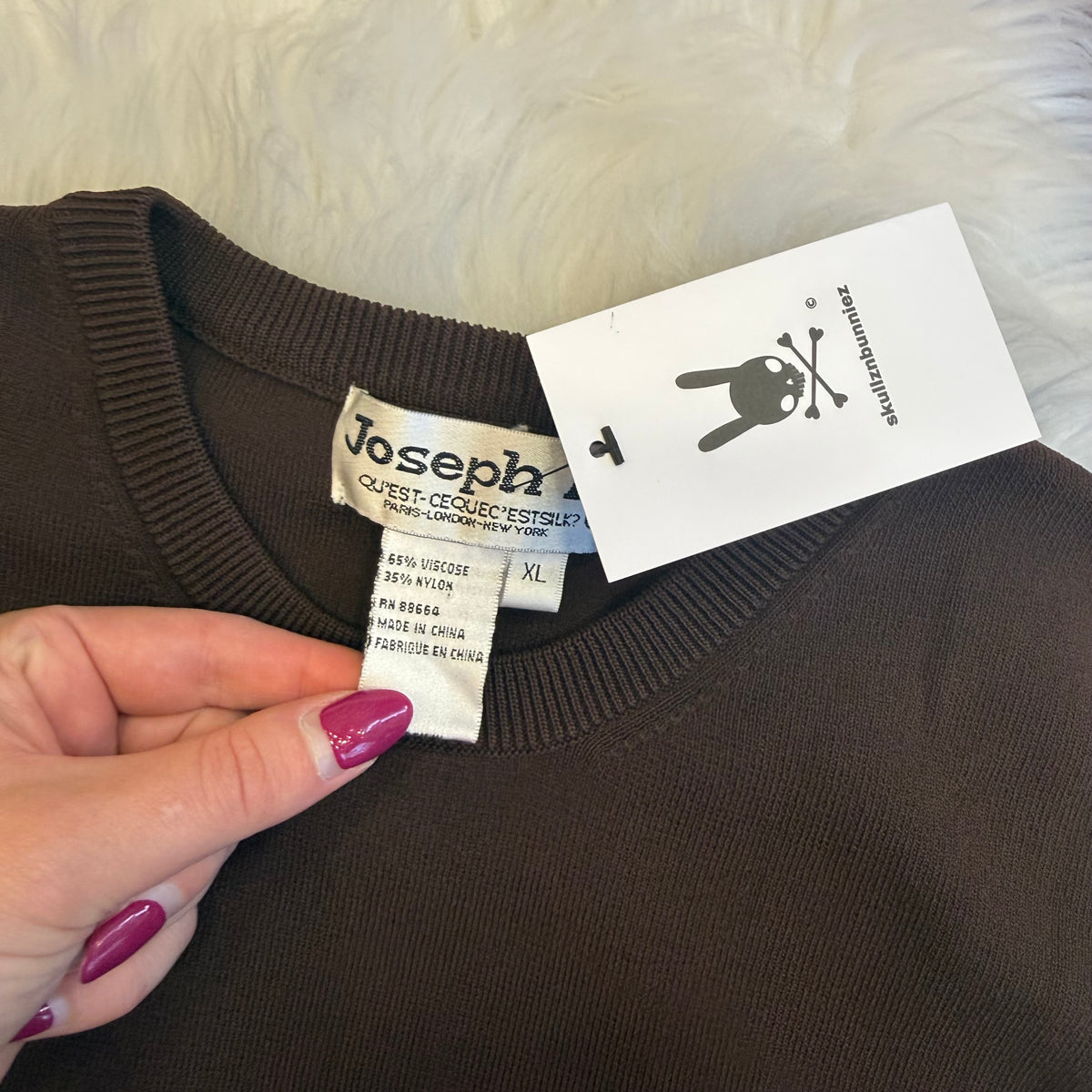 Vintage Joseph A Brown Knit Tank