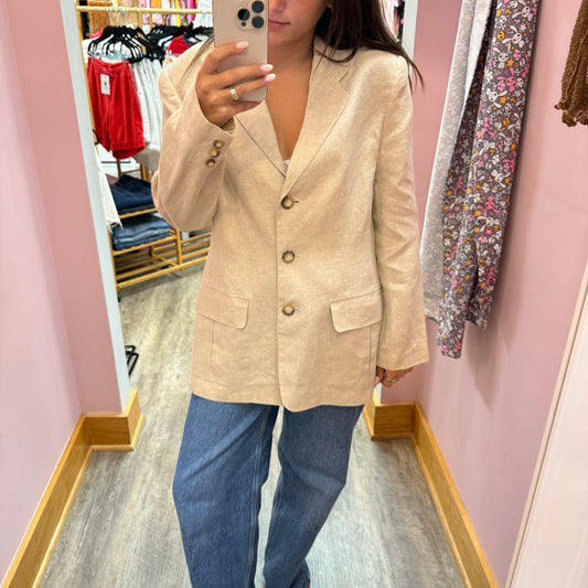 Vintage Talbots 100% Linen Blazer - S/M