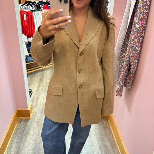 Ellen Tracy Vintage Designer Wool Blend Blazer