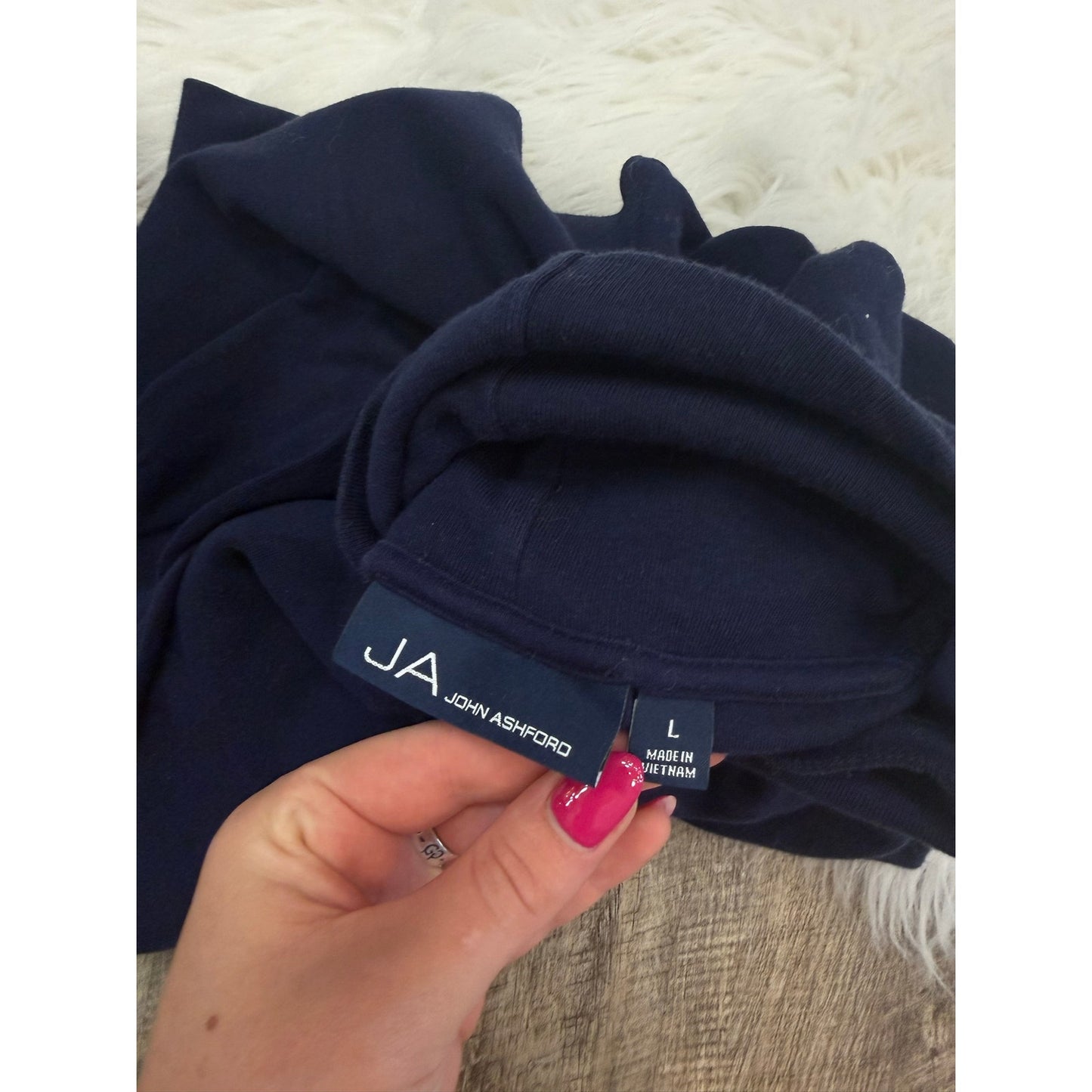 Vintage Navy Long Sleeve Turtleneck - Size L