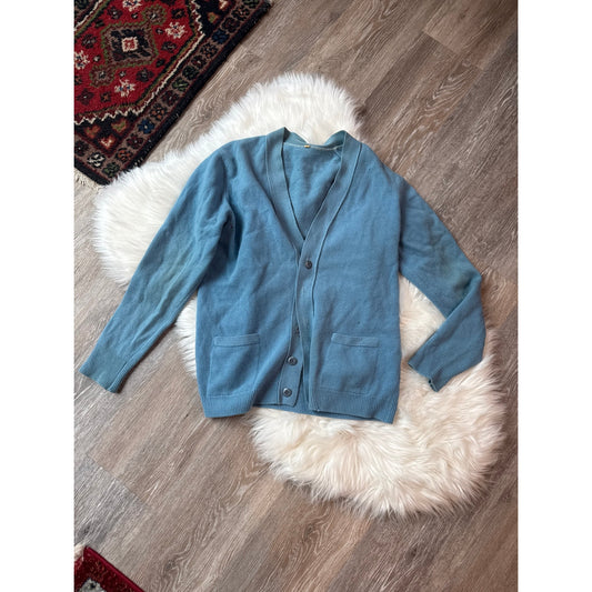 Vintage 1970s Wool Cardigan - Size M
