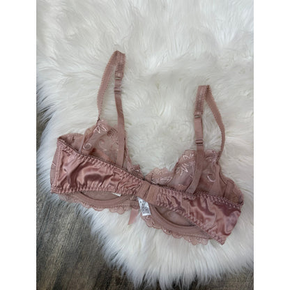 Pink Lace Bra - 38D