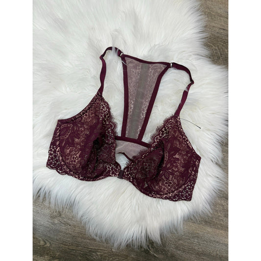 Victoria’s Secret Purple Lace Racerback Bra - 34D