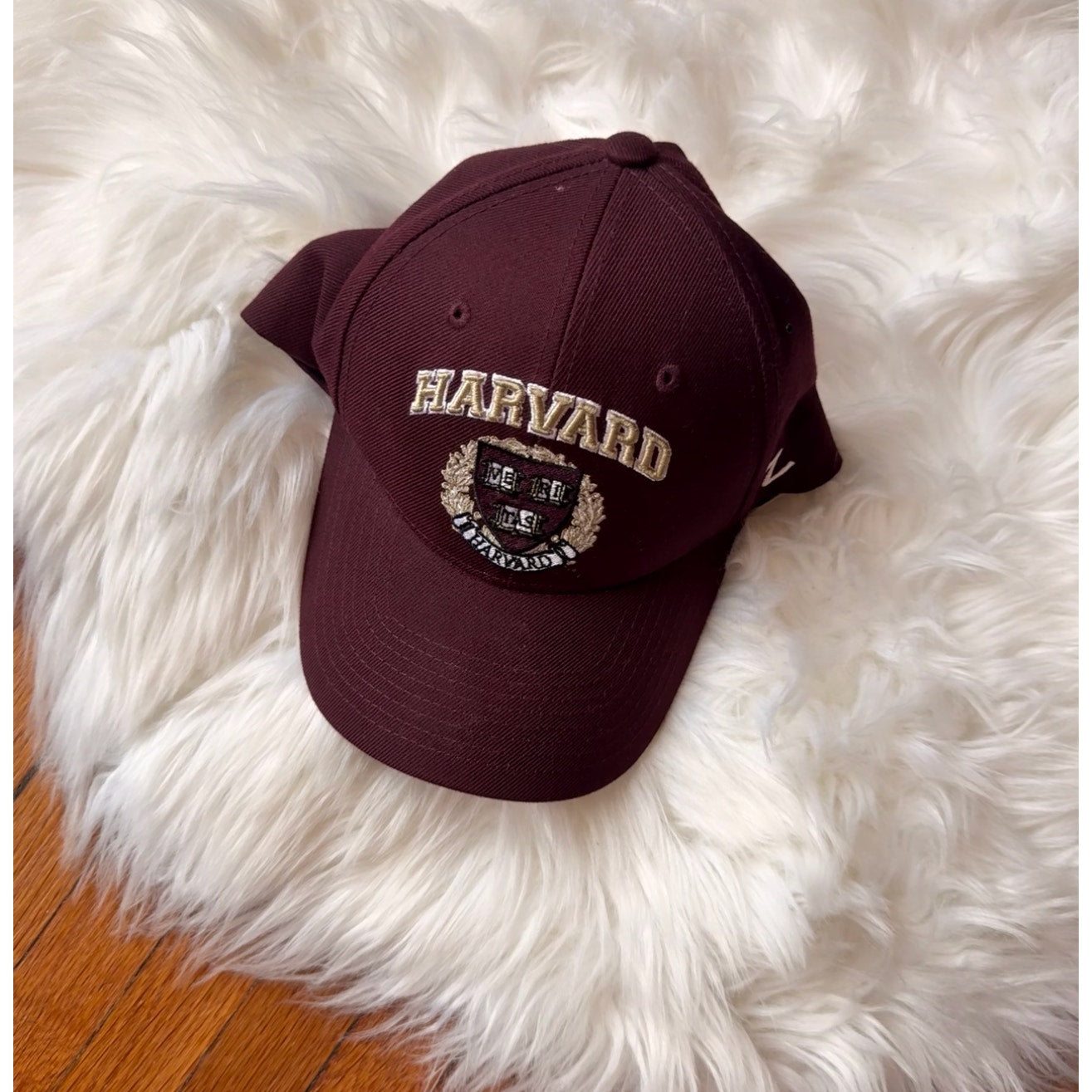 Vintage Harvard Burgundy Crest Cap - New