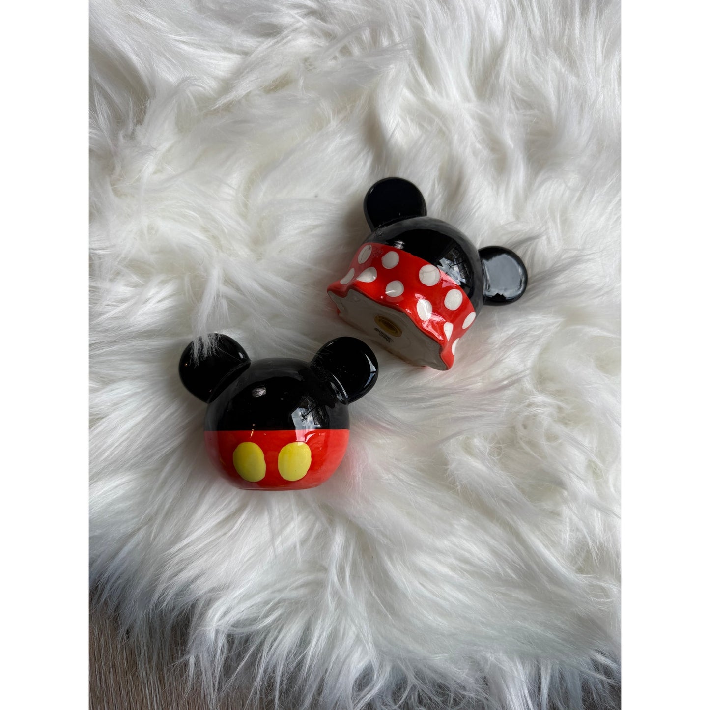 Mickey & Minnie Mouse Salt & Pepper Shakers - EUC