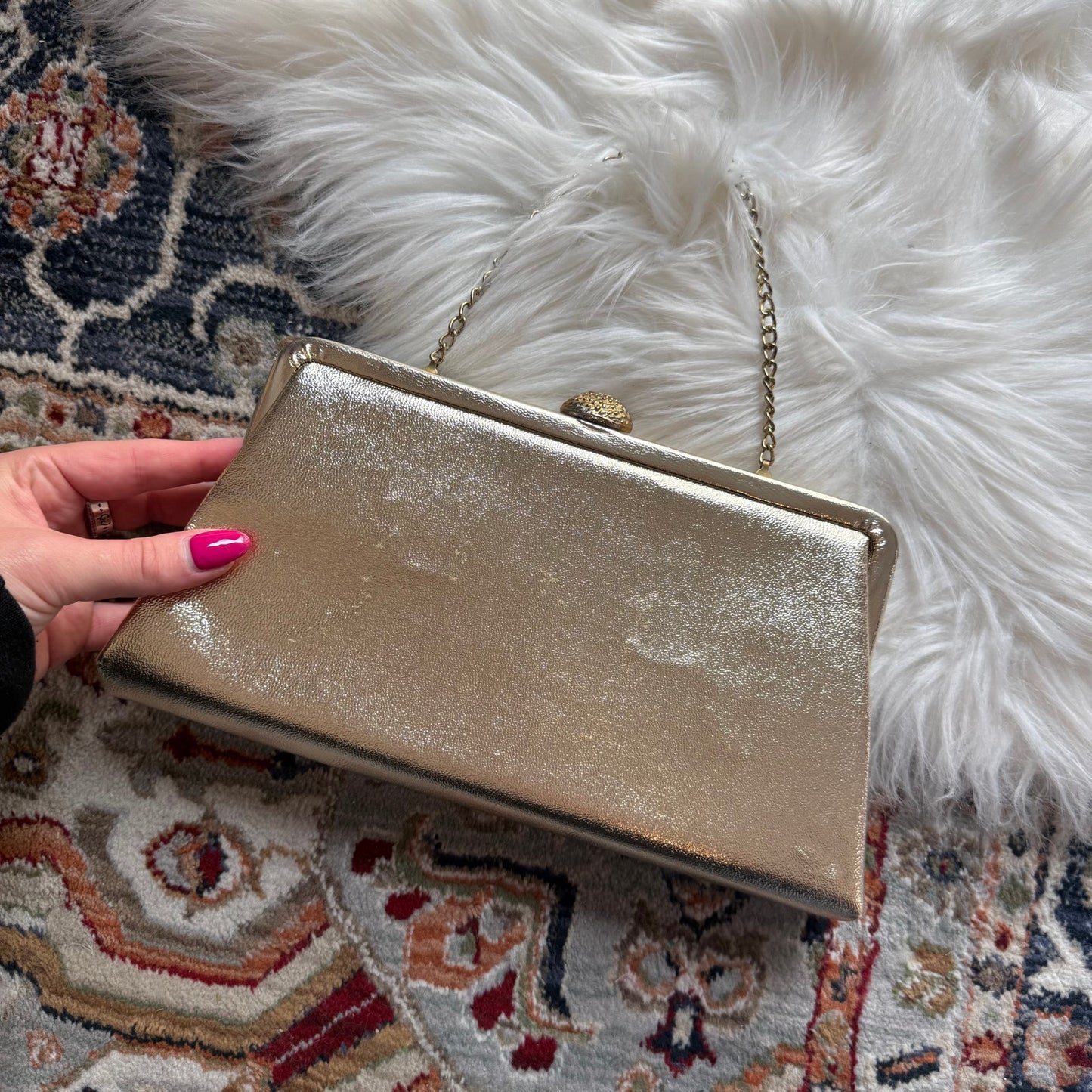 Vintage Gold Elegant Evening Clutch/Mini Bag