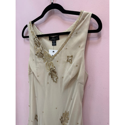 Vintage Midnight Velvet Y2K Beaded Sequin Gown Made in India Size L