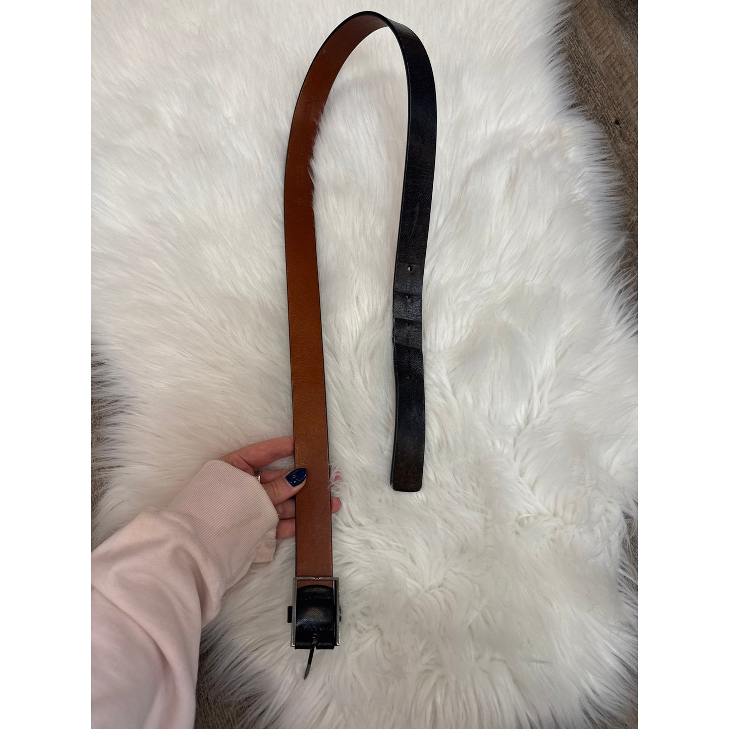 Vintage Calvin Klein Leather Belt - Size 36