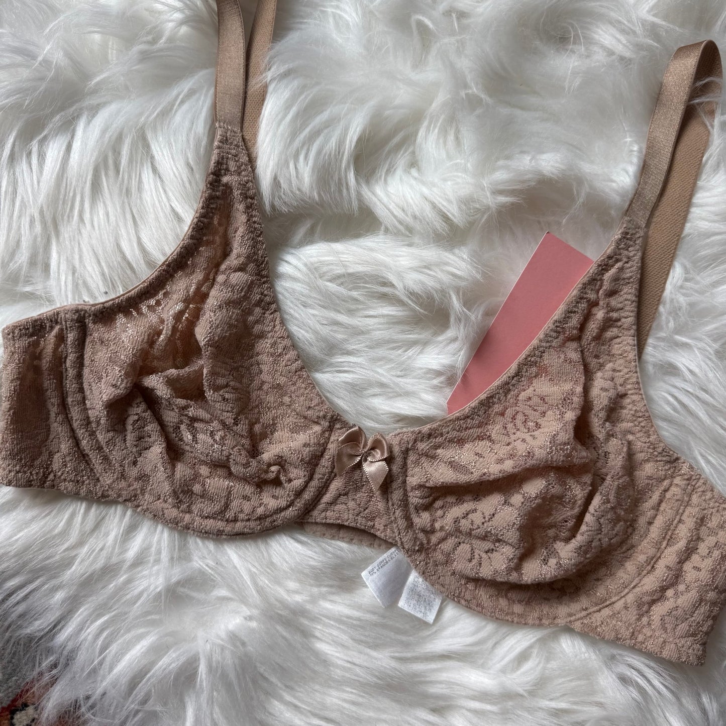 Wacoal Beige Lace Bra - 34B