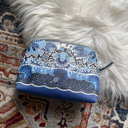 J. Crew Blue & White Pouch/Organizer/Clutch - NEW