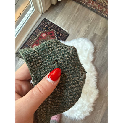 Vintage Patterned Henley Sweater - Size S