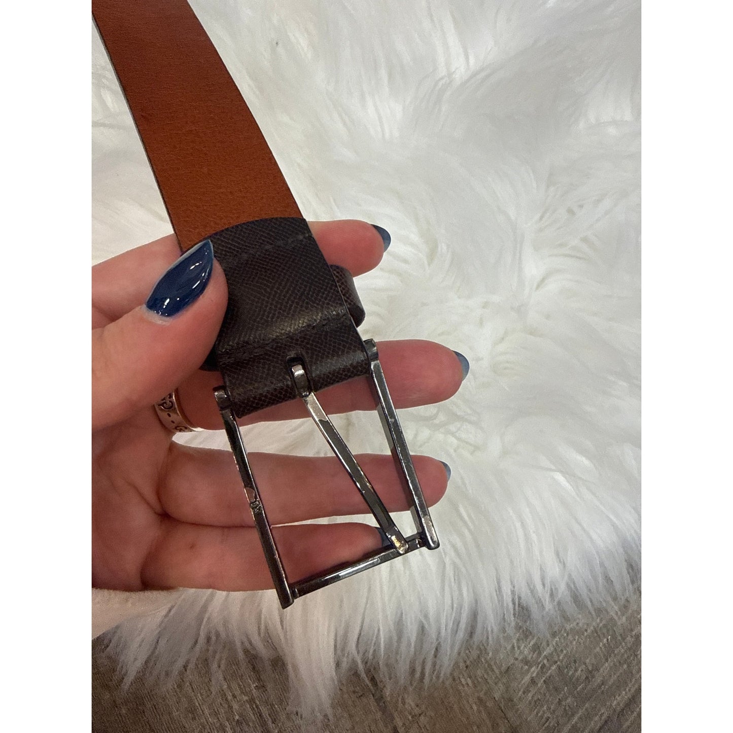 Vintage Calvin Klein Leather Belt - Size 36