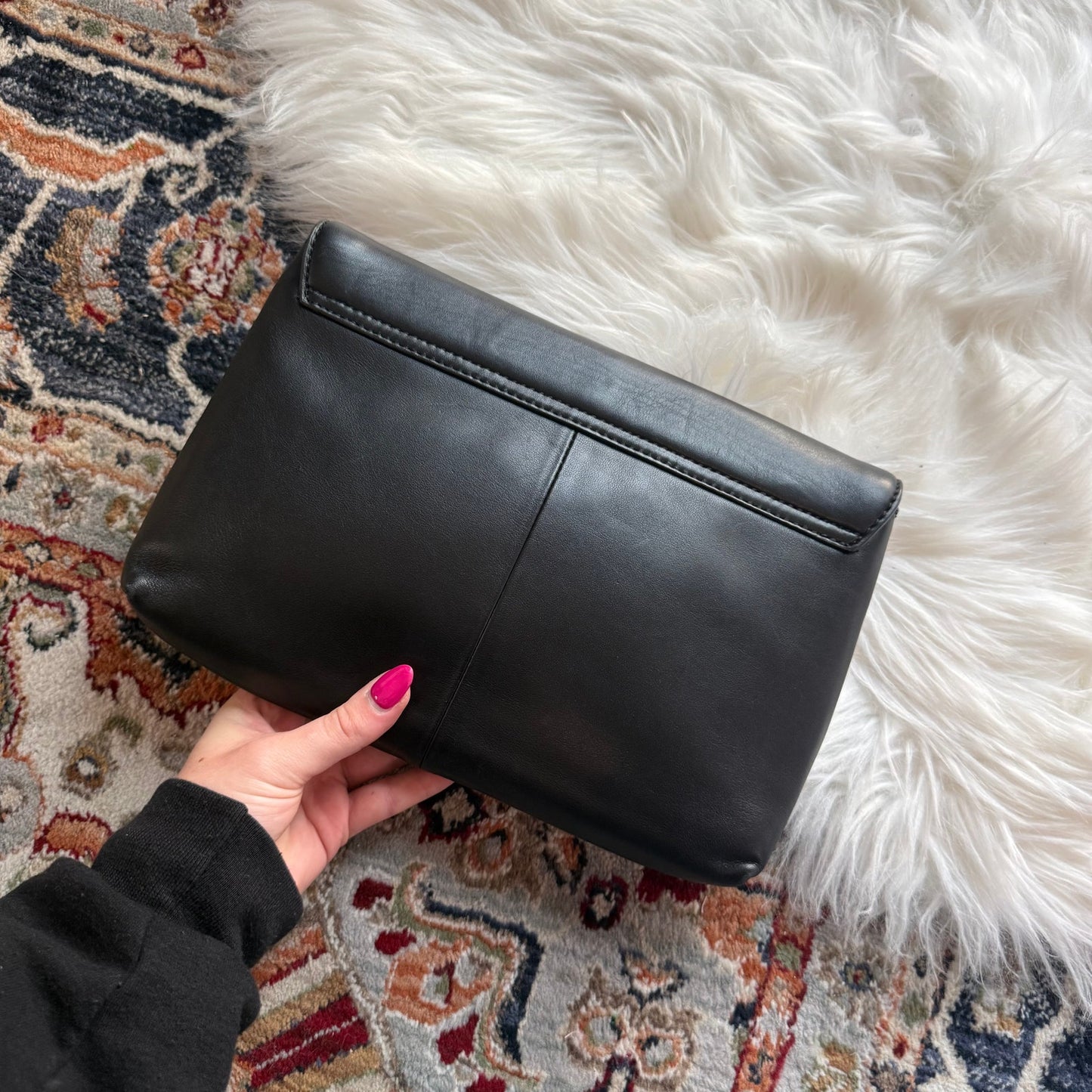 J. Crew Vintage Leather Clutch Bag - New