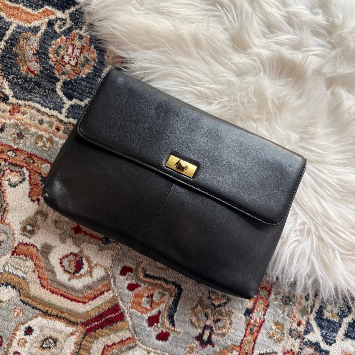 J. Crew Vintage Leather Clutch Bag - New