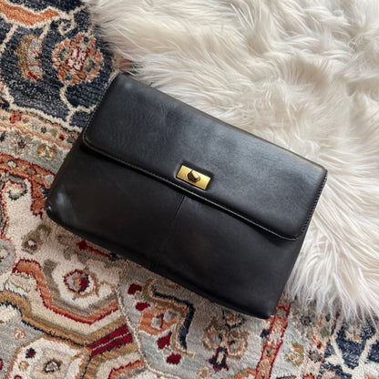 J. Crew Vintage Leather Clutch Bag - New