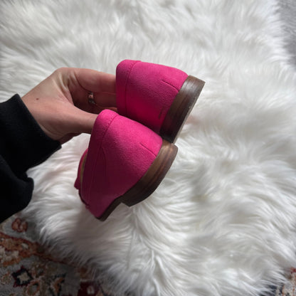 J. Crew Classic Pink Suede Loafers - Size 7