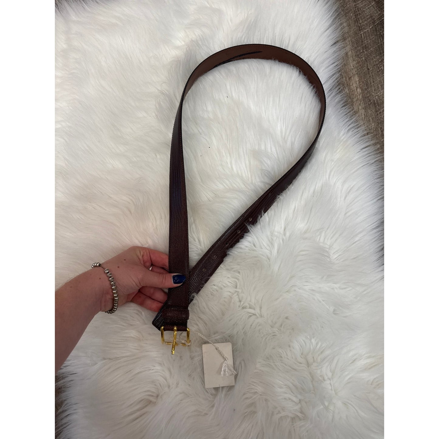 Vintage Franco Perrelli Leather Belt - Size 36