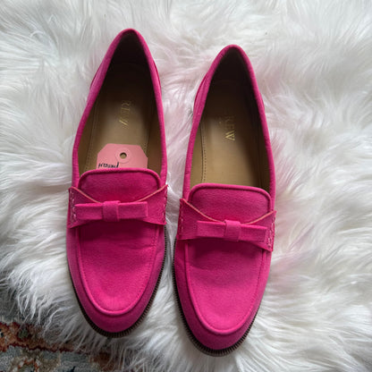J. Crew Classic Pink Suede Loafers - Size 7