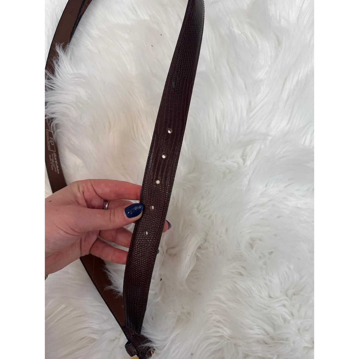 Vintage Franco Perrelli Leather Belt - Size 36