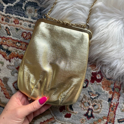 Vintage Gold Evening Bag - EUC