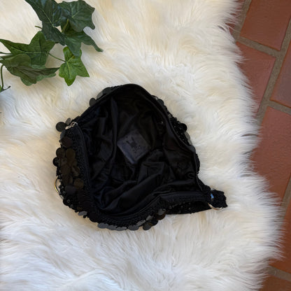 Vintage Y2K Black Slouch Sparkle Bag
