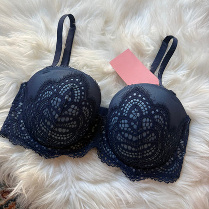 Victoria's Secret "Push Up" Navy Blue Bra - 34D