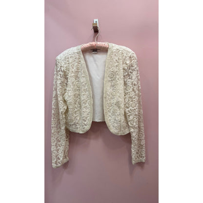 Vintage Laurence Kazar 2 Pc Beaded Bridal Set - Jacket and Dress Size L