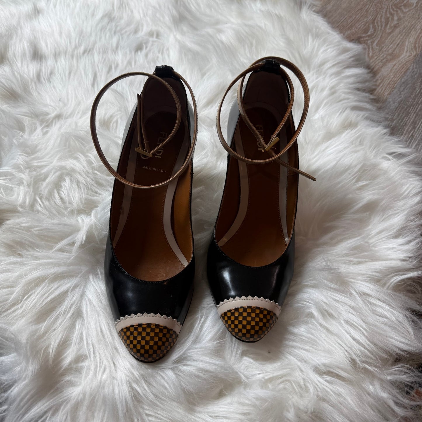 Fendi Authentic Patent Leather Heels - Size 6.5