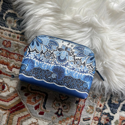 J. Crew Blue & White Pouch/Organizer/Clutch - NEW