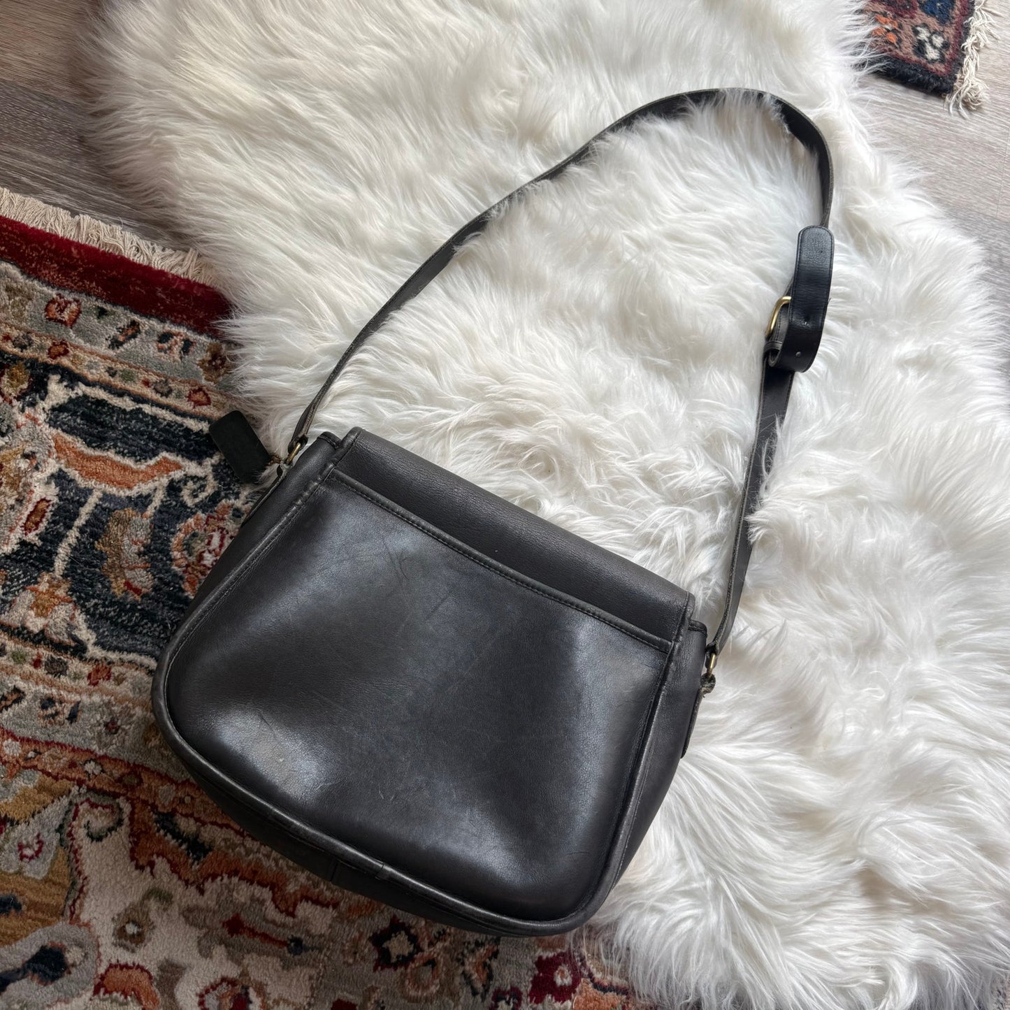 Coach Vintage 1980s Black Stewardess Bag (Style #9525), EUC