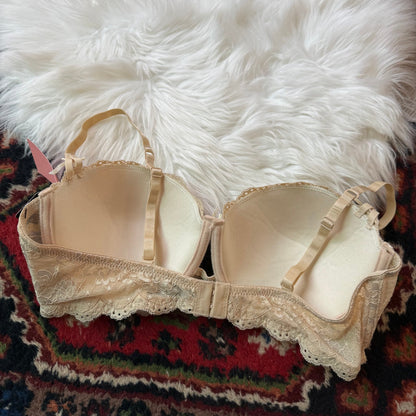 Rene Rofe Beige Lace Bra - New, 36D