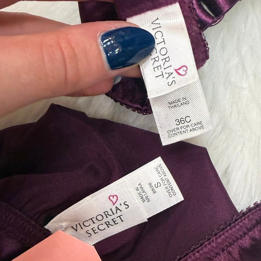 Victoria's Secret Vintage 2 Pc Lingerie Set - 36C, Small