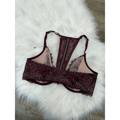 Victoria’s Secret Purple Lace Racerback Bra - 34D