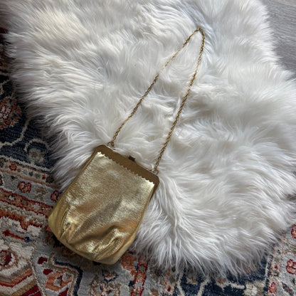 Vintage Gold Evening Bag - EUC