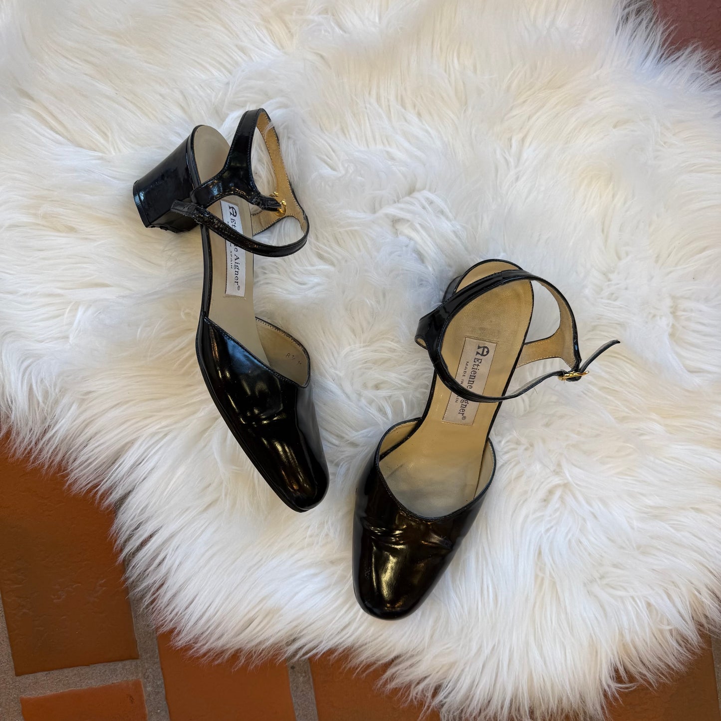Etienne Aigner Designer Made in Spain Mary Janes - Size 8.5