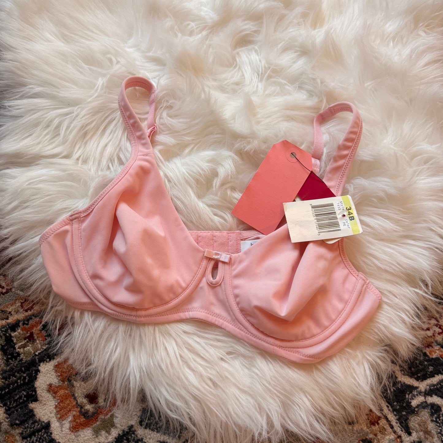Vintage Liz Claiborne Soft Pink Bra - 34B, New