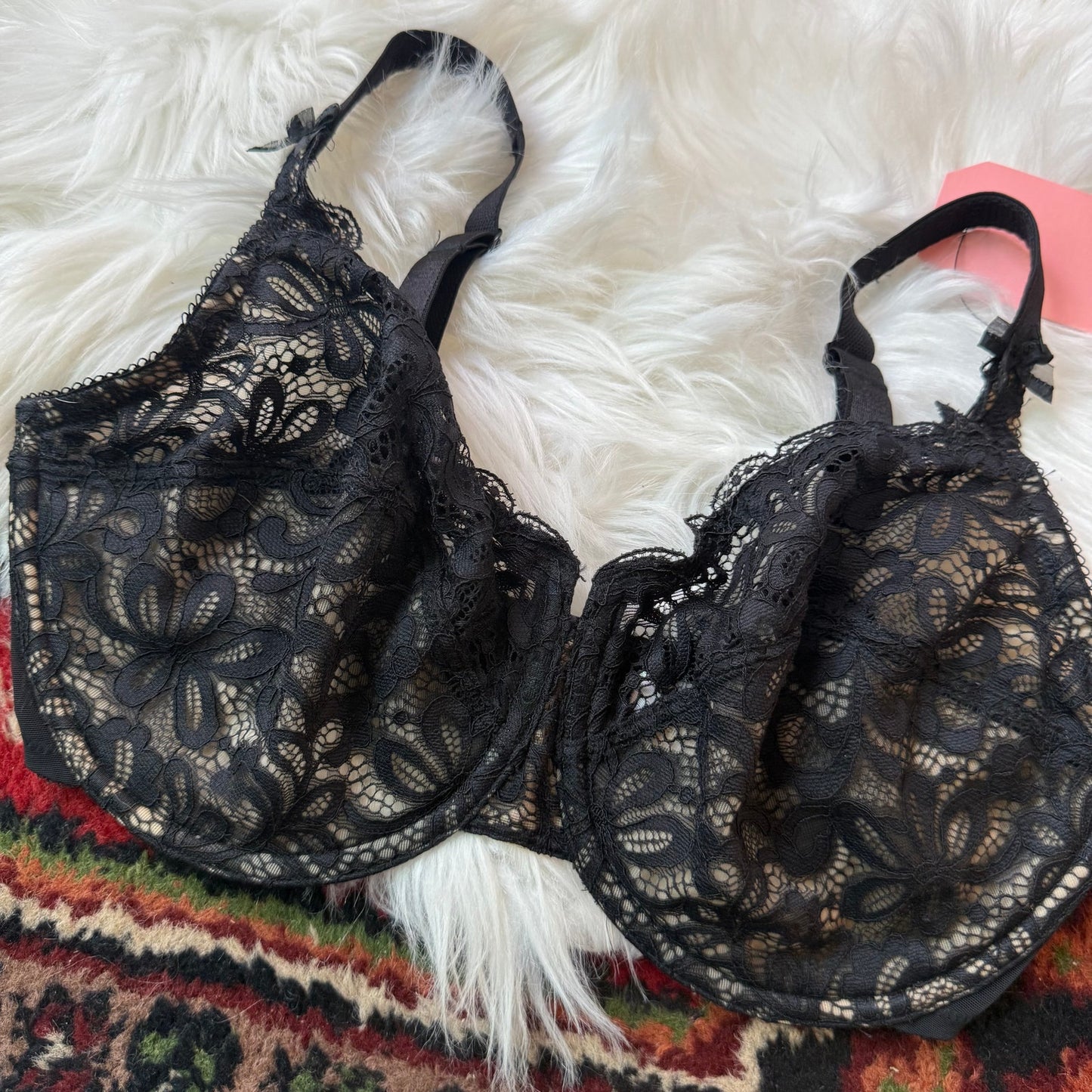 Wacoal Black Lace Bra - 32G