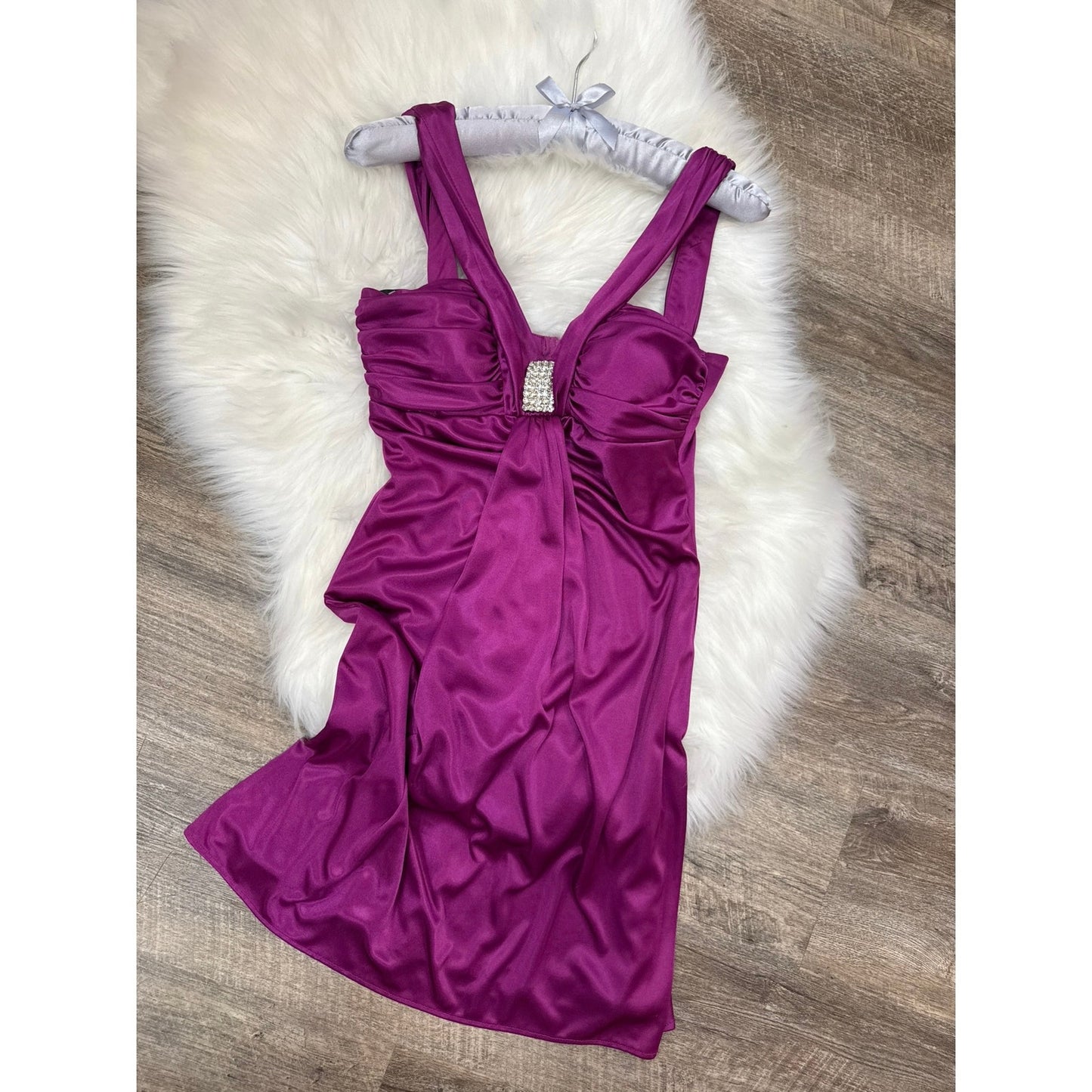 Vintage Y2K Satin Dress - Size XS