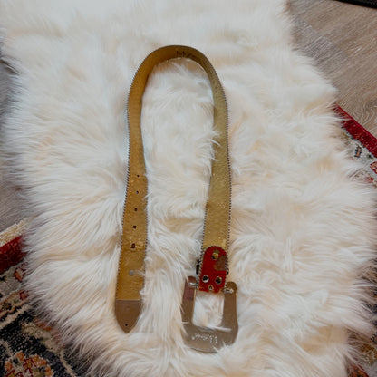 B.B. Simon Vintage  Swarovski Crystal & Leather Belt - Rare, Western