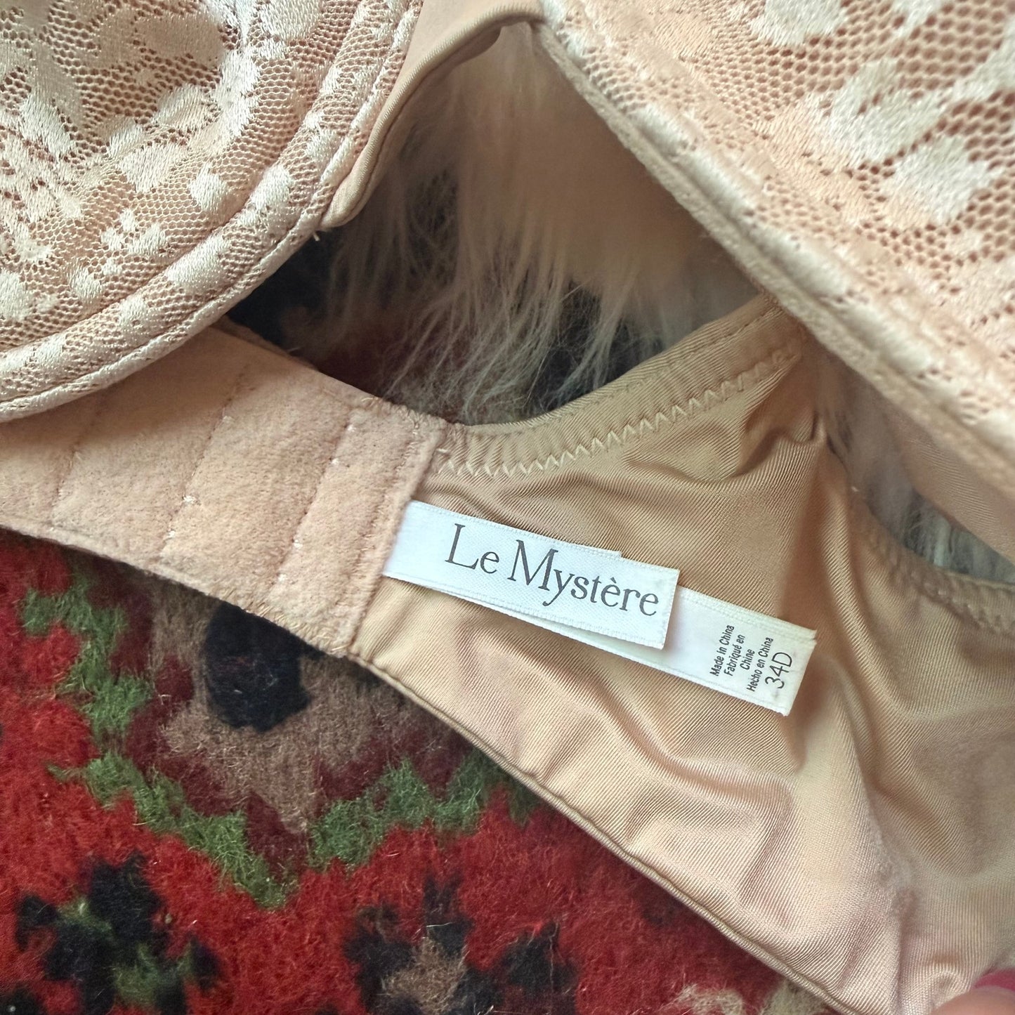 Le Mystere Lace Beige Bra - 34D