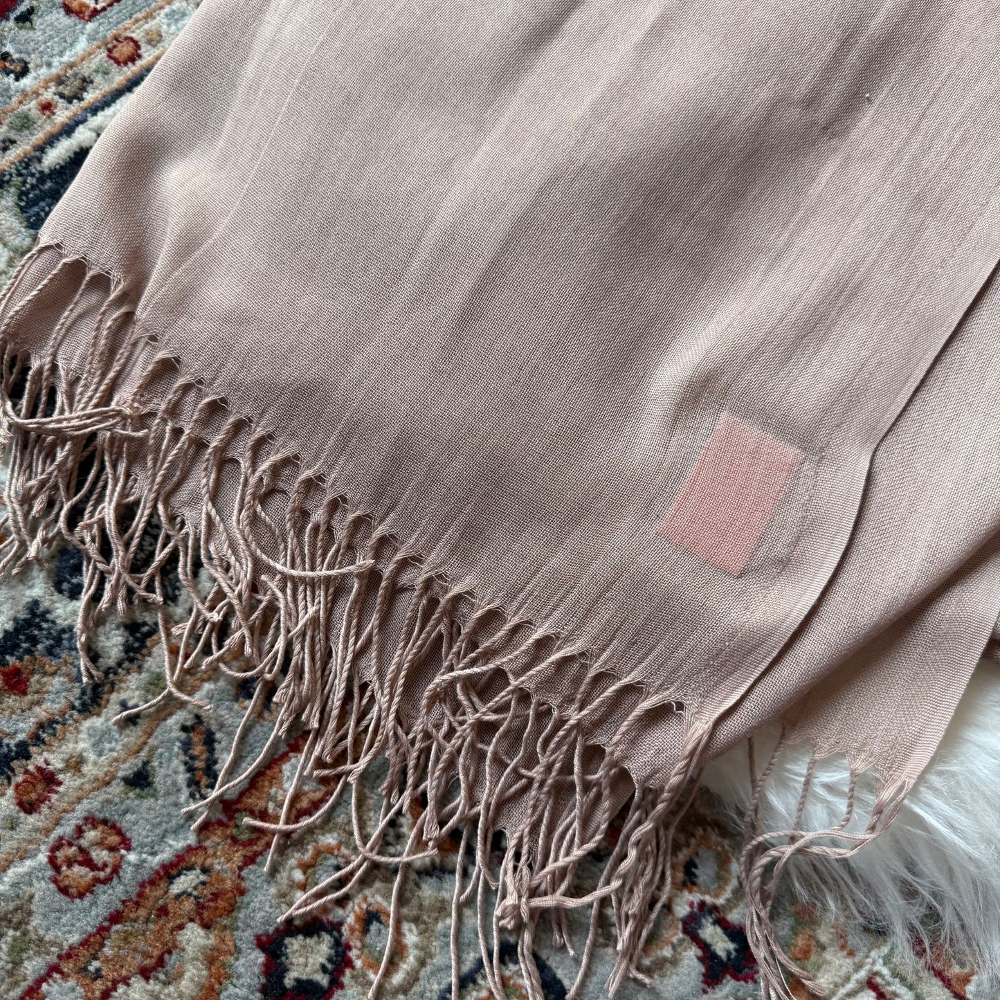 Vintage Luxurious Fringe Soft Scarf/Shawl