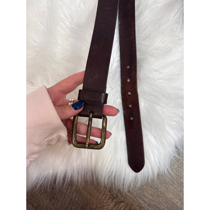 Vintage Nautica Leather Belt - Size 36