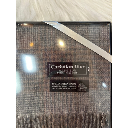 Vintage Christian Dior Merino Wool Scarf