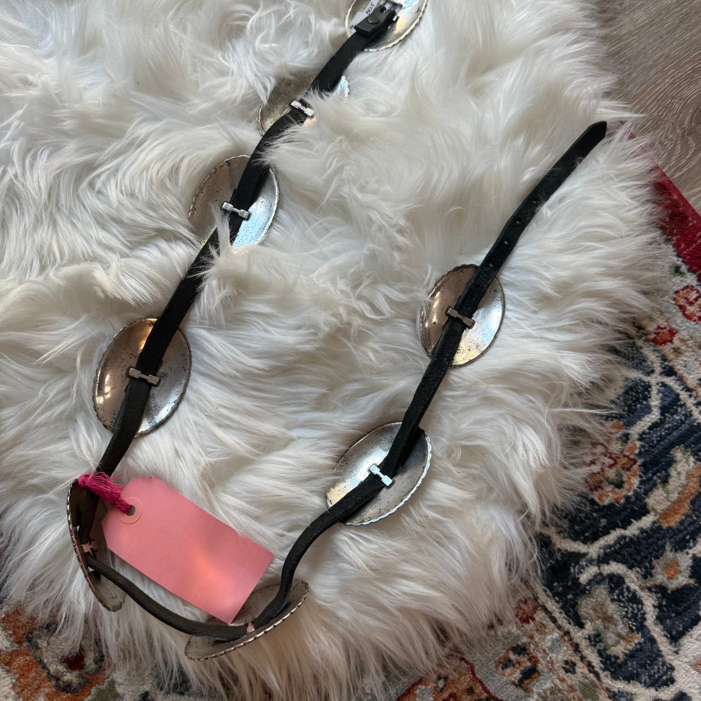 Brighton Vintage 1990s Leather Concho Belt