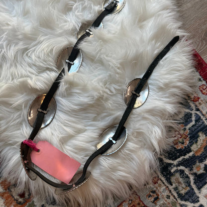 Brighton Vintage 1990s Leather Concho Belt