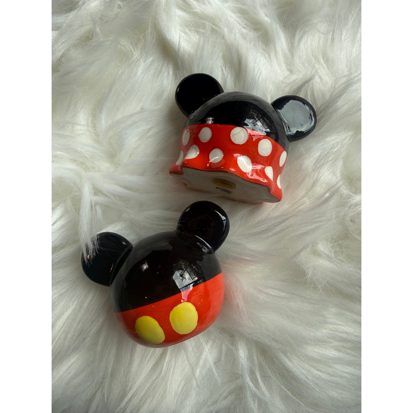 Mickey & Minnie Mouse Salt & Pepper Shakers - EUC