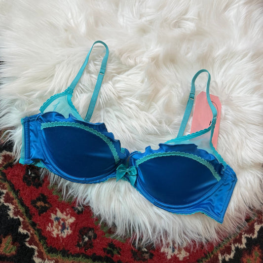 Victoria's Secret 2010's Mermaid Ruffle Bra - Rare, 36C